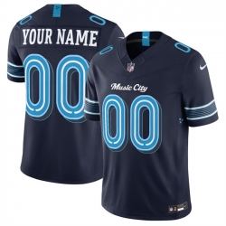 Men Tennessee Titans Active Player Custom Navy 2026 F U S E   Music City  Rivalries Collection Limited Stitched Football Jersey