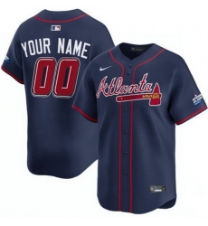 Men Women Youth Atlanta Braves Active Player Custom Navy 2025 Speedway Classic Alternate Limited Stitched Baseball Jersey Men Women Youth Atlanta Braves Active Player Custom Navy 2025 Speedway Classic Alternate Limited Stitched Baseball Jersey