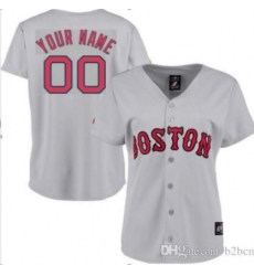 Men Women Youth All Size Boston Red Sox Majestic Grey Home Cool Base Custom Jersey Men Women Youth All Size Boston Red Sox Majestic Grey Home Cool Base Custom Jersey