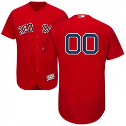 Men Women Youth All Size Custom Boston Red Sox Flex Base White Baseball Jersey Red