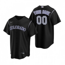 Men Women Youth Toddler All Size Colorado Rockies Custom Nike Black Stitched MLB Cool Base Jersey
