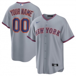 Men Women Youth New York Mets Active Player Custom Grey 2025 Limited Stitched Baseball Jersey