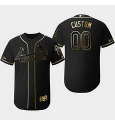 Men Women Youth Toddler All Size St. Louis St.Louis Cardinals Customized Black Gold Flexbase Jersey Men Women Youth Toddler All Size St. Louis St.Louis Cardinals Customized Black Gold Flexbase Jersey