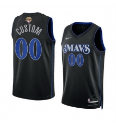 Men Dallas Mavericks Active Player Custom Black 2024 Finals City Edition Stitched Basketball Jersey Men Dallas Mavericks Active Player Custom Black 2024 Finals City Edition Stitched Basketball Jersey
