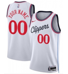 Men Women Youth Toddler LOS ANGELES CLIPPERS Custom Nike NBA Stitched Jersey White