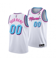 Men Miami Heat Active Player Custom White 2024 25 City Edition Stitched Basketball Jersey Men Miami Heat Active Player Custom White 2024 25 City Edition Stitched Basketball Jersey