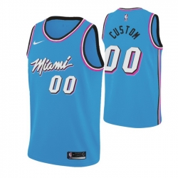 Men Women Youth Toddler All Size Miami Heat Custom 2019 20 Men s Blue Miami City Edition NBA Jersey