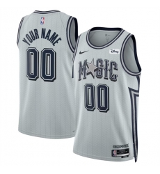 Men Orlando Magic Active Player Custom Silver 2024 25 City Edition Stitched Basketball Jersey Men Orlando Magic Active Player Custom Silver 2024 25 City Edition Stitched Basketball Jersey