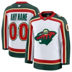 Men Women Youth Minnesota Wild Fanatics 25th Anniversary Premium Custom Jersey White
