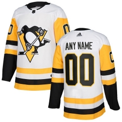 Men Women Youth Toddler Youth White Jersey - Customized Adidas Pittsburgh Penguins Away