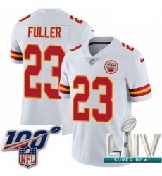 2020 Super Bowl LIV Men Nike Kansas City Chiefs #23 Kendall Fuller White Vapor Untouchable Limited Player NFL Jersey