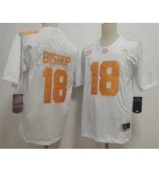 Men Tennessee Volunteers  18 Desean Bishop White 2026 F U S E  Stitched Jersey