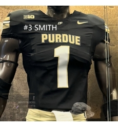 PURDUE #3 SMITH Black Stitched NCAA Jersey PURDUE #3 SMITH Black Stitched NCAA Jersey