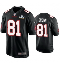 Men Antonio Brown Buccaneers Black Super Bowl Lv Game Fashion Jersey