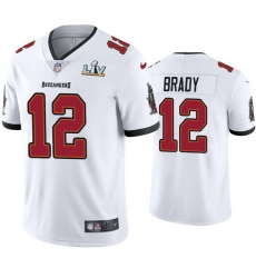 Men Tom Brady Buccaneers White Super Bowl Lv Vapor Limited Jersey