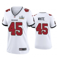 Women Devin White Buccaneers White Super Bowl Lv Game Jersey