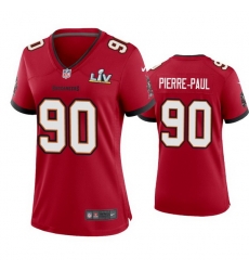 Women Jason Pierre Paul Buccaneers Red Super Bowl Lv Game Jersey