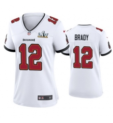 Women Tom Brady Buccaneers White Super Bowl Lv Game Jersey