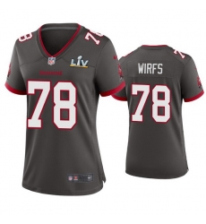 Women Tristan Wirfs Buccaneers Pewter Super Bowl Lv Game Jersey