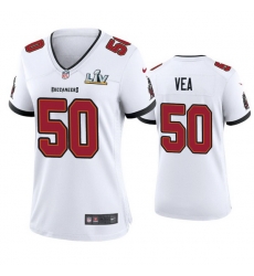 Women Vita Vea Buccaneers White Super Bowl Lv Game Jersey