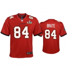 Youth Cameron Brate Buccaneers Red Super Bowl Lv Game Jersey Youth Cameron Brate Buccaneers Red Super Bowl Lv Game Jersey
