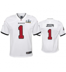 Youth Greg Joseph Buccaneers White Super Bowl Lv Game Jersey Youth Greg Joseph Buccaneers White Super Bowl Lv Game Jersey