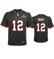 Youth Tom Brady Buccaneers Pewter Super Bowl Lv Game Jersey Youth Tom Brady Buccaneers Pewter Super Bowl Lv Game Jersey