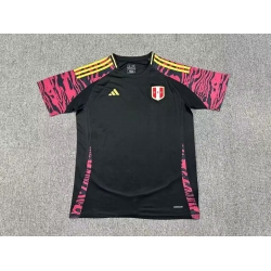 Peru 2024 Soccer Jersey Away Black