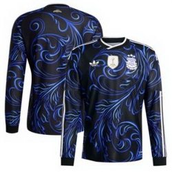 Men 0 Blank Argentina National Team adidas 2026 Away Replica Jersey Black 2