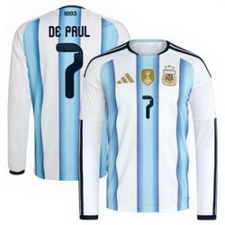 Men 7 Rodrigo De Paul Argentina National Team World Cup  2