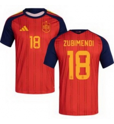 Youth 18 Spain Martin Zubimendi World Cup 2026 Away Replica Jersey   1