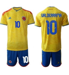 Colombia 2026 FIFA World Cup Soccer Jersey Yellow #10 VALDERRAMA Colombia 2026 FIFA World Cup Soccer Jersey Yellow #10 VALDERRAMA