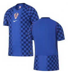 Men 0 Croatia Blank Away Replica World Cup  2