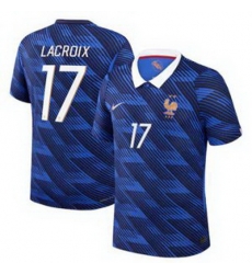 Men 17Maxence Lacroix France Jersey   2