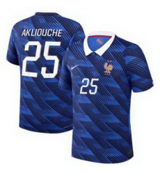 Men 25Maghnes Akliouche France Jersey   2