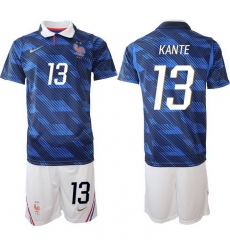 Men France 2026 FIFA World Cup Blue Soccer Jersey #13 N’Golo Kante