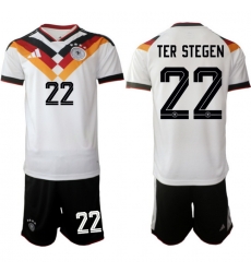 Germany 2026 FIFA World Cup Soccer Jersey White #22 TER STEGEN Germany 2026 FIFA World Cup Soccer Jersey White #22 TER STEGEN