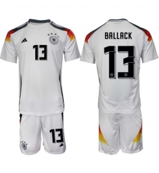 Men Germany 13 Michael Ballack White 2024 25 Home Soccer Jersey Suit Men Germany 13 Michael Ballack White 2024 25 Home Soccer Jersey Suit
