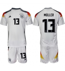 Men Germany 13 Thomas M FCller White 2024 25 Home Soccer Jersey Suit Men Germany 13 Thomas M FCller White 2024 25 Home Soccer Jersey Suit