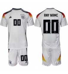 Men Germany Custom White 2024 25 Home Soccer Jersey Suit Men Germany Custom White 2024 25 Home Soccer Jersey Suit