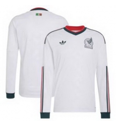 Men 0 Mexico Blank 2026 Replica White Jersey 2 Men 0 Mexico Blank 2026 Replica White Jersey 2