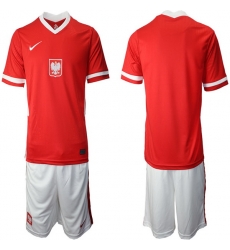 Mens Poland Short Soccer Jerseys 011 Mens Poland Short Soccer Jerseys 011