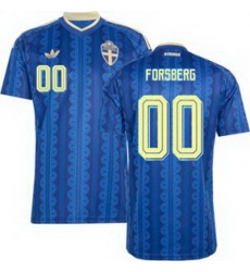 Men 00 Sweden Custom World Cup Replica Jersey  2