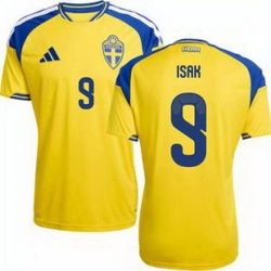 Men 9 Sweden Alexander Isak World Cup Replica Jersey  1