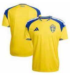Men Men 0 Sweden Blank World Cup Replica Jersey  1