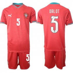Portugal 2026 FIFA World Cup Soccer Jersey Red #5 DALOT