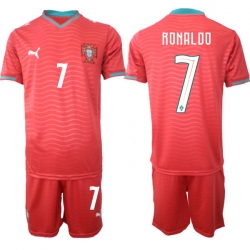 Portugal 2026 FIFA World Cup Soccer Jersey Red #7 RONALDO