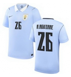 Men 26 Uruguay Rodrigo Aguirre Away Replica Jersey World   1