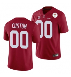 Alabama Crimson Tide Custom Crimson 2021 Rose Bowl College Football Jersey