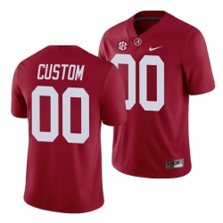 Alabama Crimson Tide Custom Game Crimson College Football Jersey